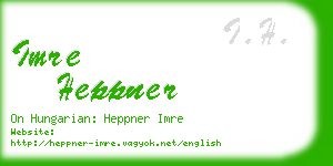 imre heppner business card